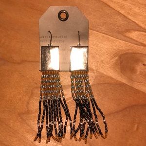 Anthropologie beaded statement earrings